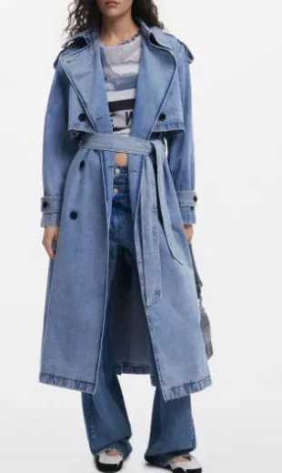 Denim Trench Coat