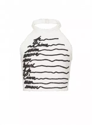 Halterneck Love Letter Top