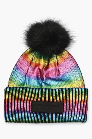 Metallic Foil Beanie