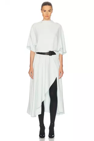 Short Sleeve Midi Dress