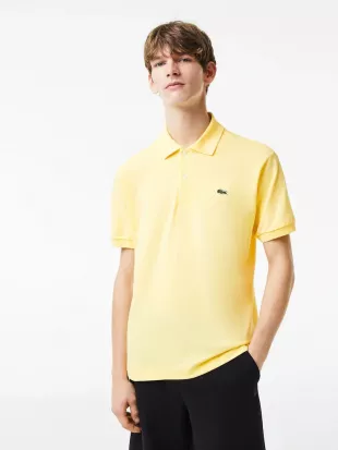 Yellow L.12.12 Classic Fit Short Sleeve Polo Shirt