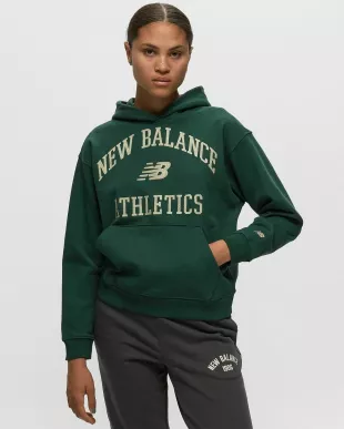 Athletics Varsity Oversized Fleece Hoodie Green Hoodies
