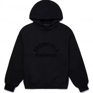 Essentials Hoodie “Jet Black
