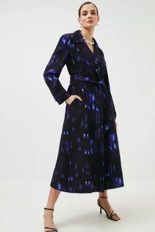 Relentless Satin Back Crepe Woven Trench