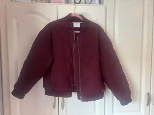 Burgundy Quilted Jacket