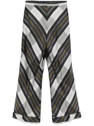 2000s Diagonal-striped Trousers