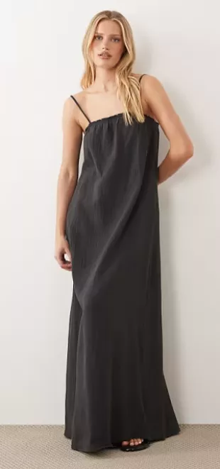 Cheesecloth Sleeveless Maxi Dress
