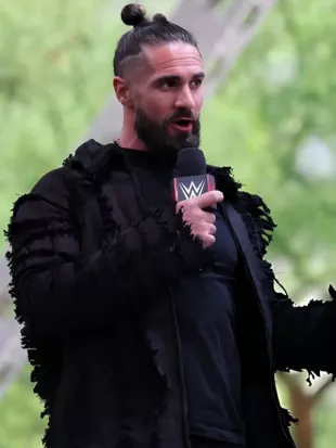 Seth Rollins WrestleMania 42 Kickoff Show Black Jacket