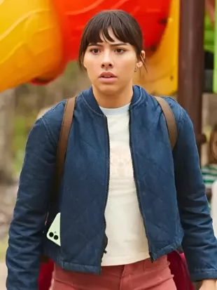 Xochitl Gomez Hive 2026 Blue Bomber Jacket