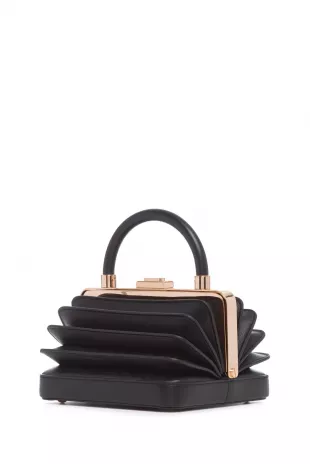 Diana Bag in Black Nappa Leathe