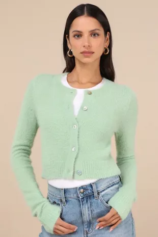 DANIELLE GUIZIO - MOHAIR RIBBED CARDIGAN — DANIELLE GUIZIO