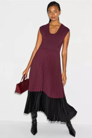 strapless open back dress STRAPLESS PLEATED MIDI DRESS IN SOFT PINK | CULT MIA