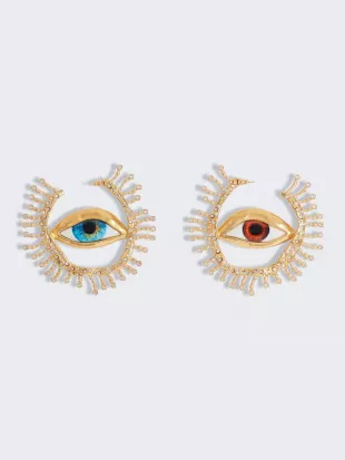 Eyes Hoop Earrings