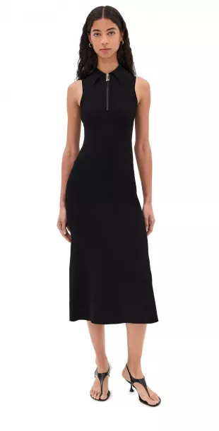 Mira Midi Dress in Black