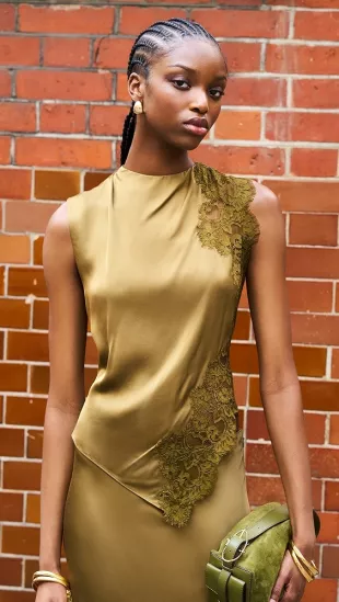A.L.C. - Alexandria Faux Leather Cut Out Dress A.L.C. - Alexandria Faux Leather Cut Out Dress