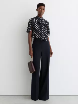 Alliana Polka Dot Printed Top