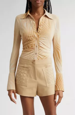 Talisa Flare Sleeve Button Up Top