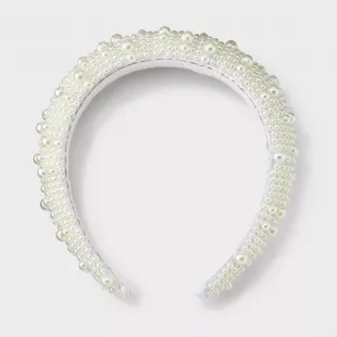 Padded Pearl Hair Headband