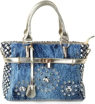 Denim Women Handbag Large Capacity Jean Tote Bag