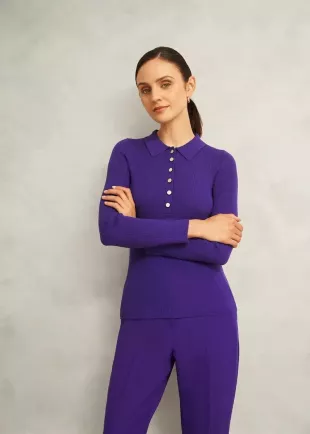 Fara Ribbed Knitted Shirt