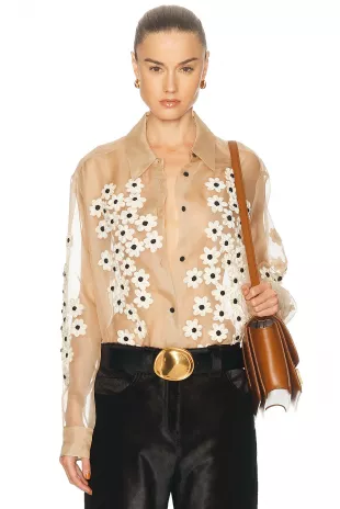 Argo Top in Tea Stain Scatter