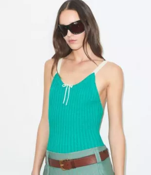 Colorblock Ribbed Bodysuit