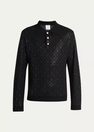 Hot Fix Monogram Long-Sleeve Shirt