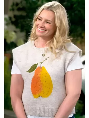 The Neighborhood S8 Beth Behrs Pear Sweater Vest
