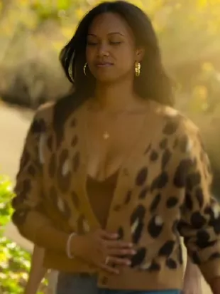 Million Dollar Secret S02 Umeko Peterson Leopard Print Cardigan