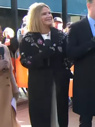The Today Show 2026 Jenna Bush Hager Floral Embroidered Coat
