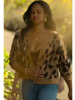 Million Dollar Secret S2 Umeko Peterson Animal Print Cardigan