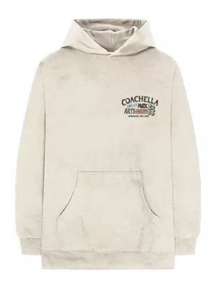 Coachella 2026 Desert Icons Beige Hoodie