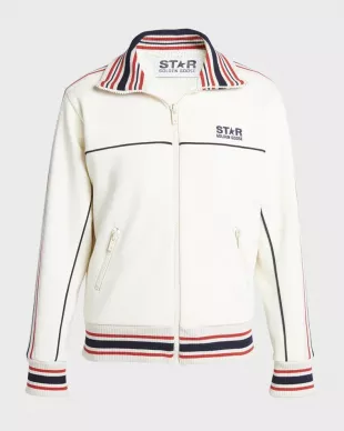 Star Zip-Front Logo Track Jacket