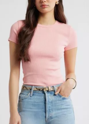 Rib Short Sleeve Shirt