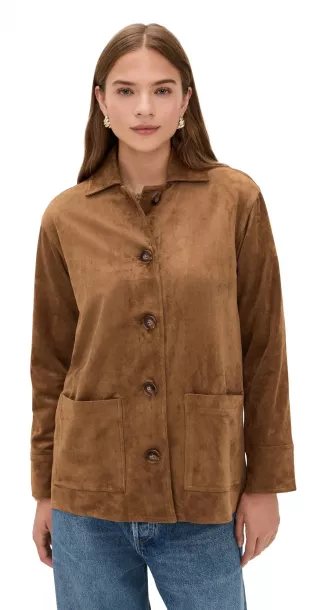 Decker Faux Suede Chore Jacket