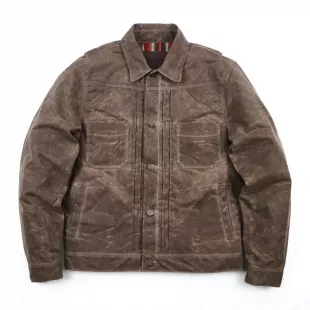 Riders Jacket waxed Canvas Oak