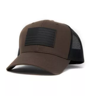 American Flag Hat Brown