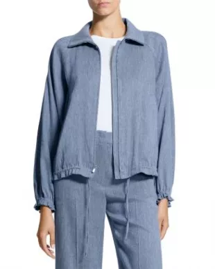 Ruffled Denim Jacket