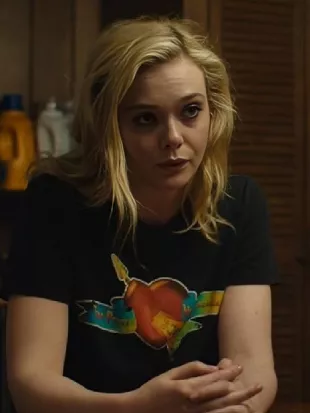 Margos Got Money Troubles Elle Fanning Heart Printed Shirt