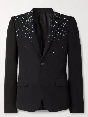 American Idol S24 Luke Bryan Black Embellished Blazer