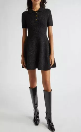 Another Tomorrow - Ribbed-Knit Midi Dress