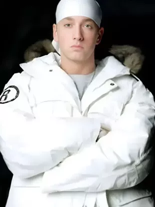 Eminem White Parka Hooded Jacket