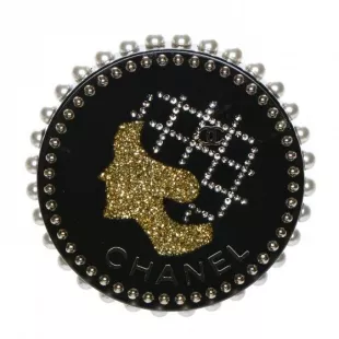 Vintage 2017 Coco Chanel Profile Brooch