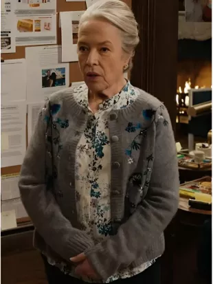 Matlock S02 Kathy Bates Grey Floral Cardigan