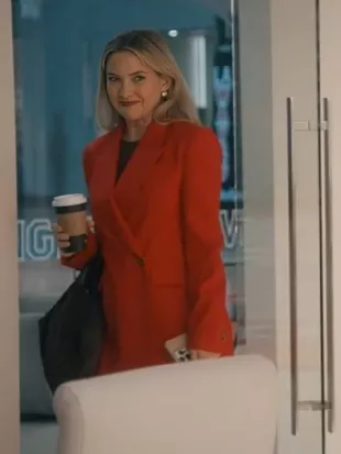 Running Point S02 Kate Hudson Red Blazer