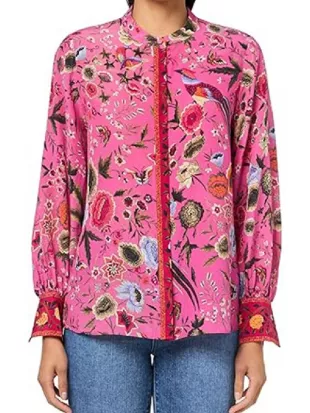 Hacks S05 Jean Smart Pink Floral Blouse