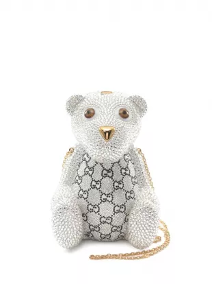 2010s GG Teddy Bear Chain Shoulder Bag