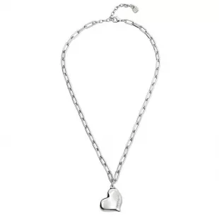 Heartbeat Necklace in Silver