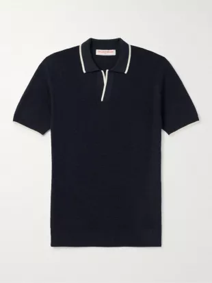 Horton Tipped Wool Polo Shirt