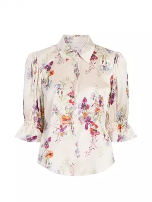 Fiona Top in Oatmilk Multi